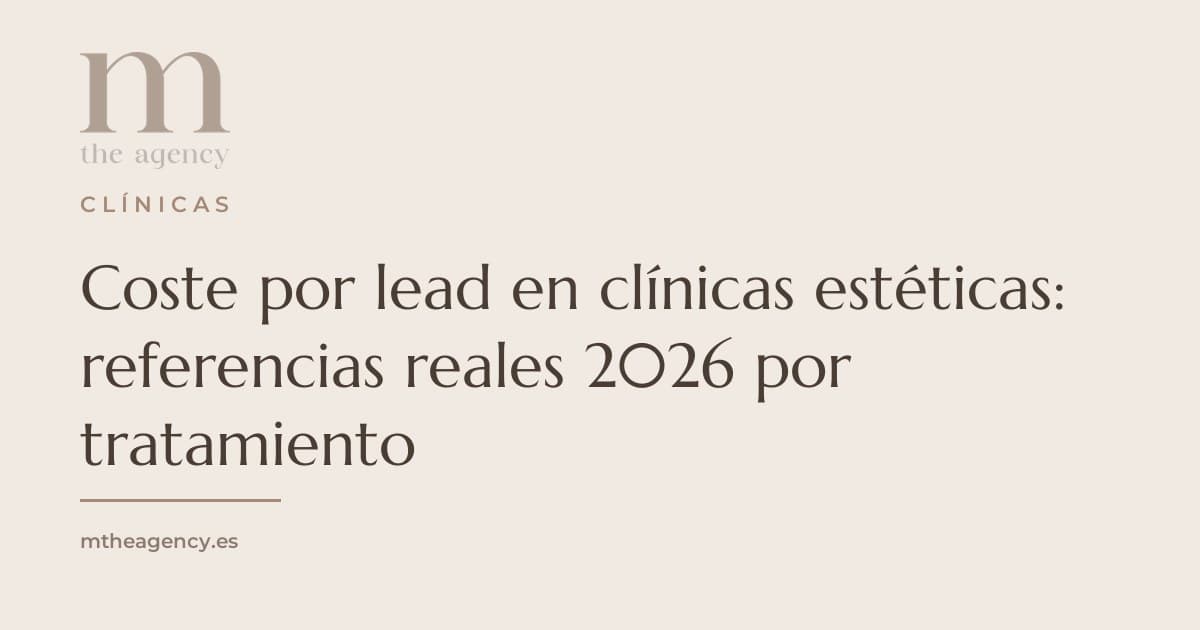 Coste por lead en clínicas estéticas: referencias reales 2026 por tratamiento