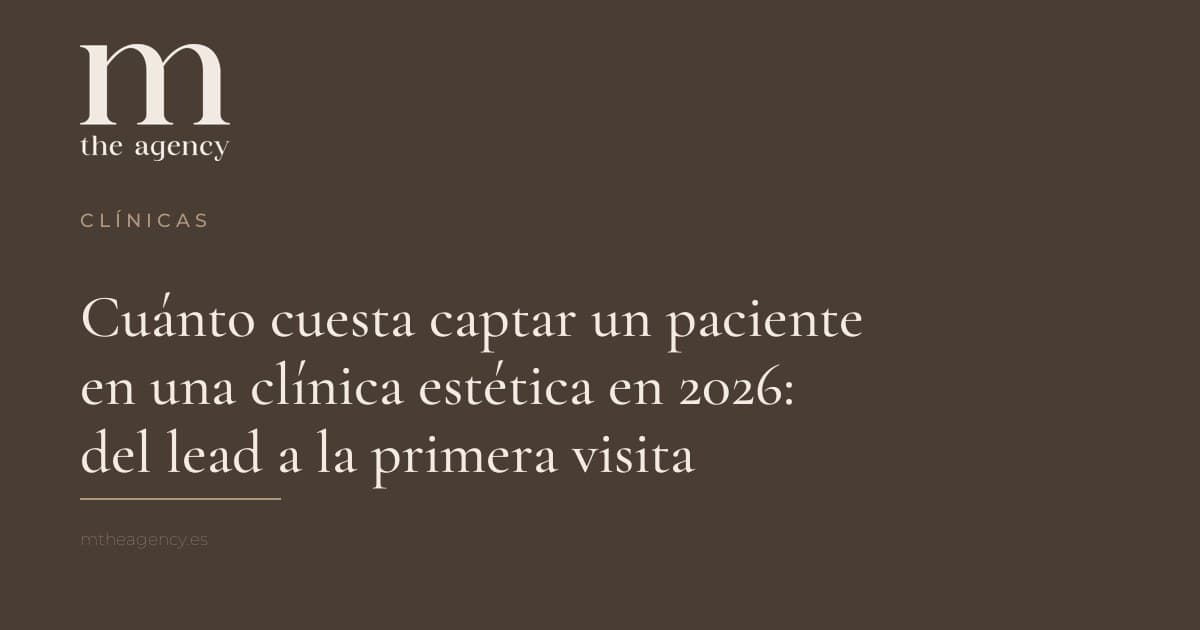 Cuánto cuesta captar un paciente en una clínica estética en 2026: del lead a la primera visita