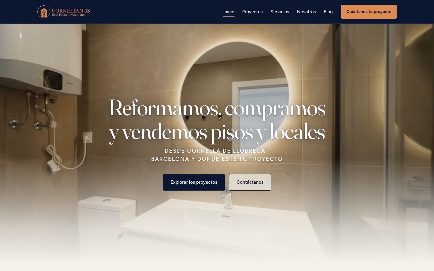 Web de Cornelianus en escritorio