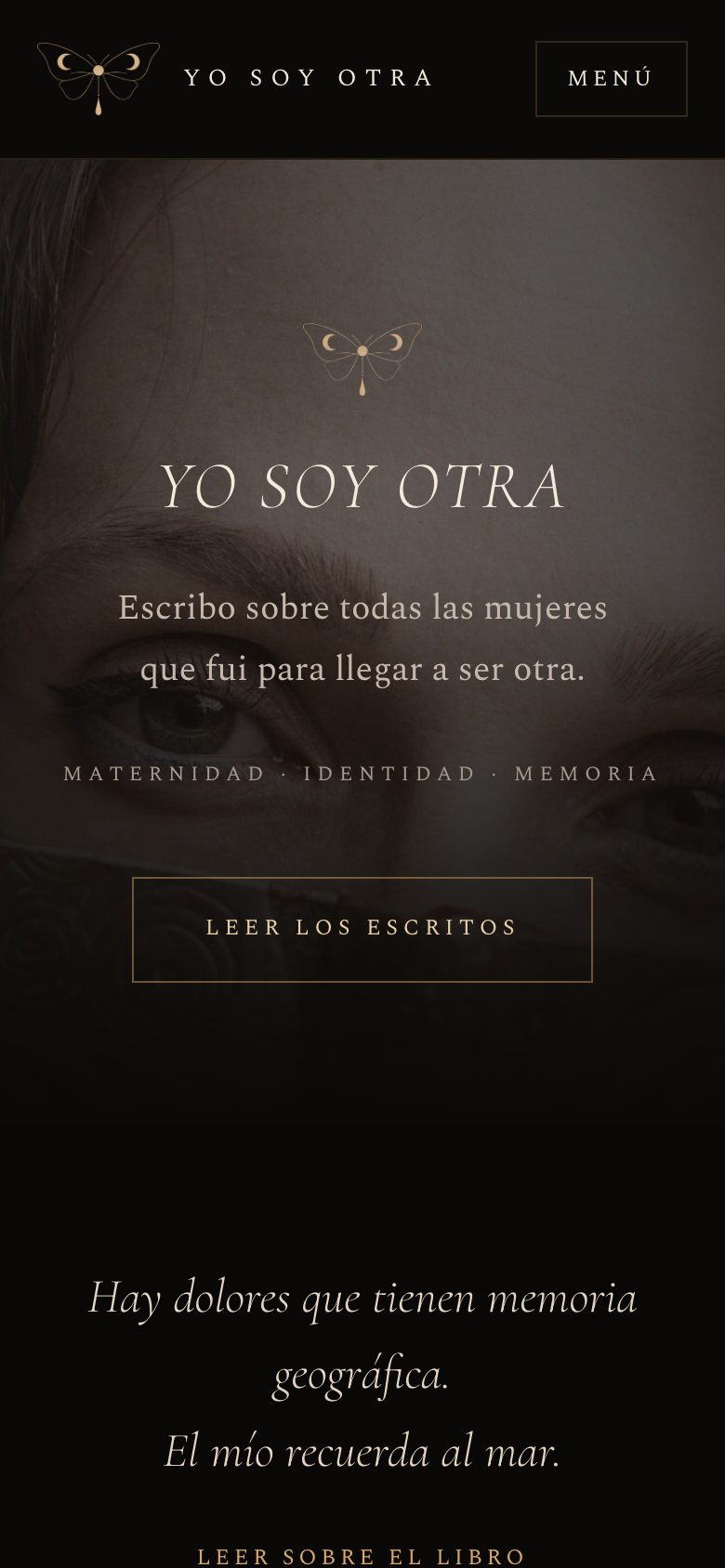 Web de Yo Soy Otra en móvil